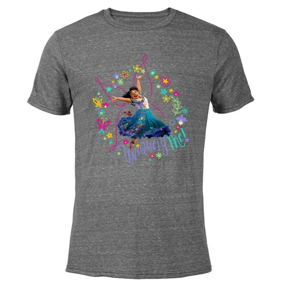 Disney Encanto Mirabel Uniquely Me Pink Butterfly - Short Sleeve Blended T-Shirt for Adults - Customized-Dark Heather