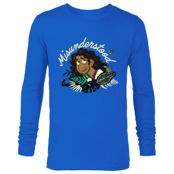Disney Encanto Misunderstood Bruno Floral Paradiso - Long Sleeve T-Shirt for Men - Customized-Navy
