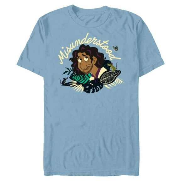 Disney Encanto Misunderstood Bruno Floral Paradiso - Short Sleeve Blended T-Shirt for Adults - Customized-Ocean Blue