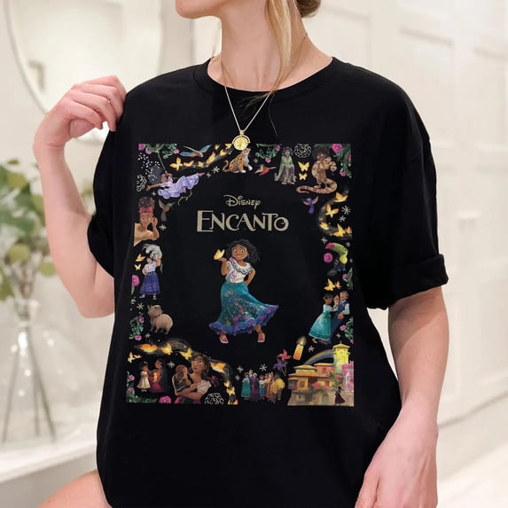 Disney Encanto Movie Disneyland Trip Family Flower Funny T-Shirt
