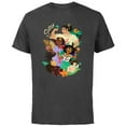 thumbnail image 1 of Disney Encanto Sister Goals Mirabel Luisa Isabela Floral - Short Sleeve Cotton T-Shirt for Adults - Customized-Charcoal, 1 of 5