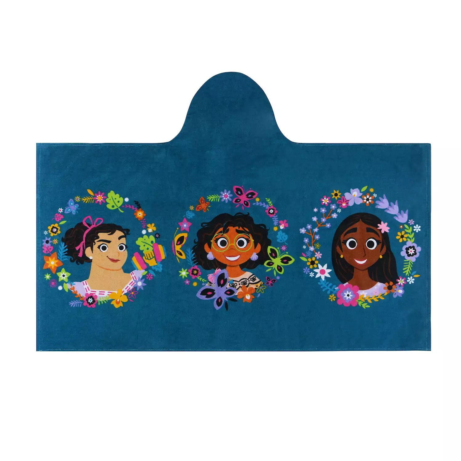 Disney Encanto Sisters Character Hooded Bath Towel Wrap 25" X 50