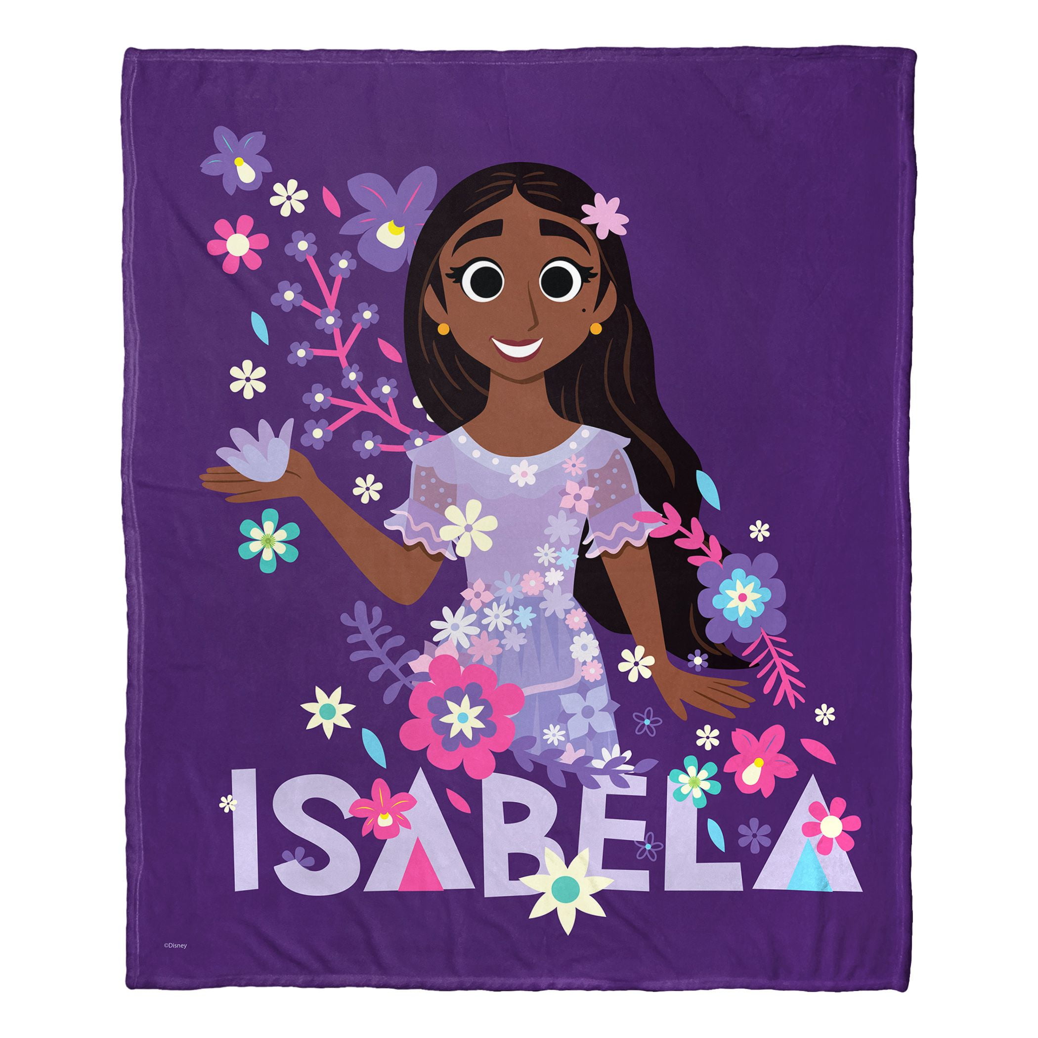 Disney Encanto Throw Blanket, "Isabela", Silk Touch, 50" x 60", 1 each