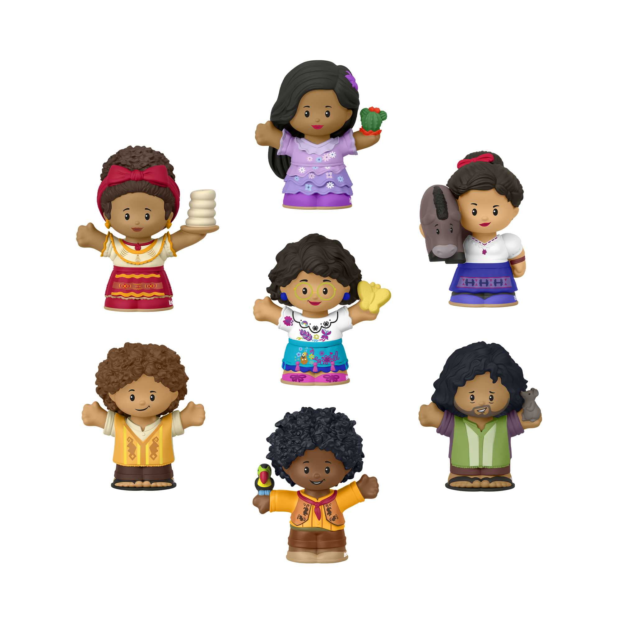 Disney Encanto Toy Set of 7 Little People Figures for Toddlers and Preschool Kids