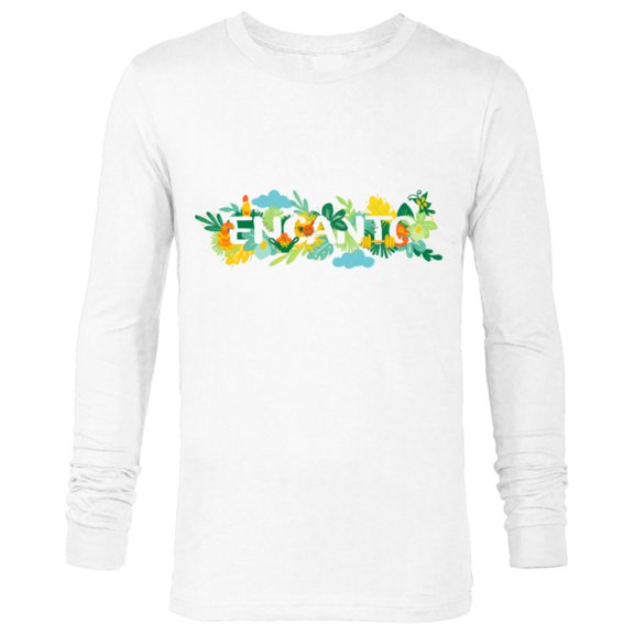 Disney Encanto Tropical Florals Movie Logo - Long Sleeve T-Shirt for Men - Customized-White