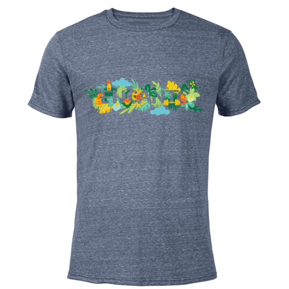 Disney Encanto Tropical Florals Movie Logo - Short Sleeve Blended T-Shirt for Adults - Customized-Navy Heather