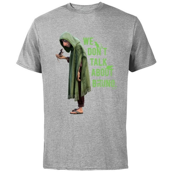 Disney Encanto We Don’t Talk About Bruno Dark - Short Sleeve Cotton T-Shirt for Adults – Customized-Athletic Heather