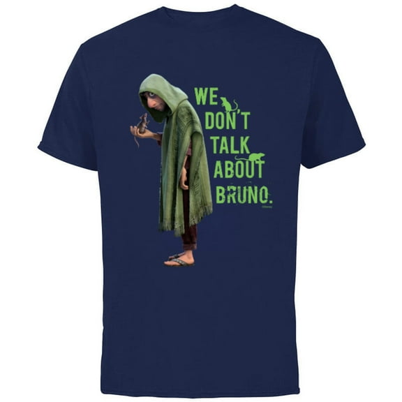 Disney Encanto We Don’t Talk About Bruno Dark - Short Sleeve Cotton T-Shirt for Adults – Customized-Navy
