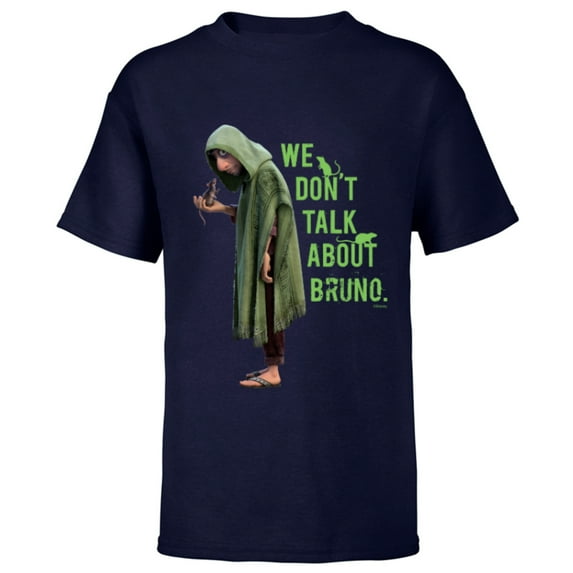Disney Encanto We Don’t Talk About Bruno Dark - Short Sleeve T-Shirt for Kids – Customized-Navy
