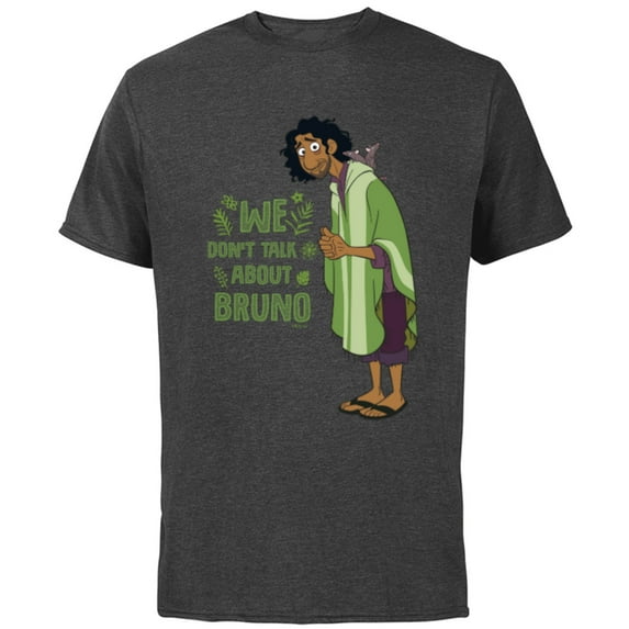 Disney Encanto We Don’t Talk About Bruno - Short Sleeve Cotton T-Shirt for Adults – Customized-Charcoal