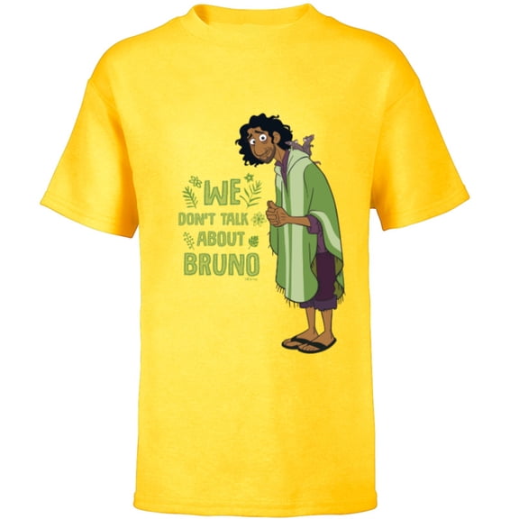 Disney Encanto We Don’t Talk About Bruno - Short Sleeve T-Shirt for Kids – Customized-Yellow