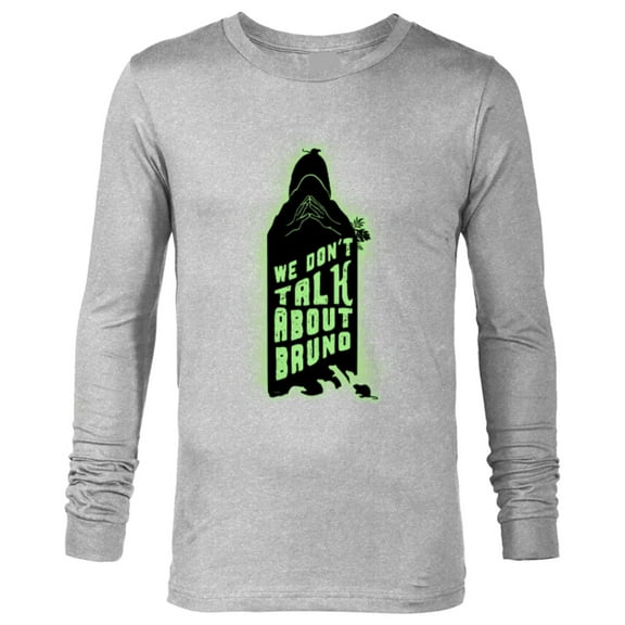 Disney Encanto We Don’t Talk About Bruno Silhouette - Long Sleeve T-Shirt for Men - Customized-Athletic Heather