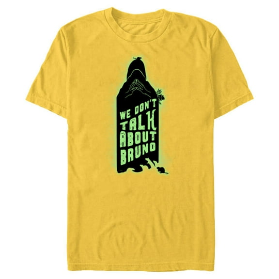 Disney Encanto We Don’t Talk About Bruno Silhouette - Short Sleeve Blended T-Shirt for Adults - Customized-Yellow