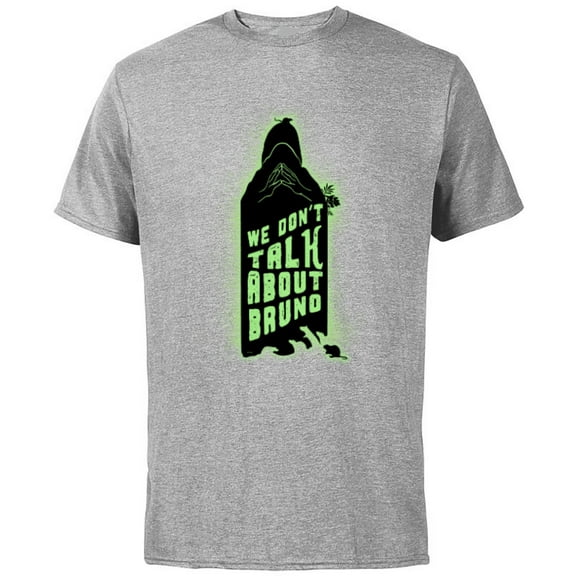 Disney Encanto We Don’t Talk About Bruno Silhouette - Short Sleeve Cotton T-Shirt for Adults - Customized-Athletic Heather