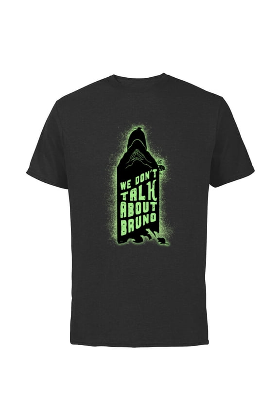 Encanto We Don’t Talk About Bruno Silhouette - Short Sleeve Cotton T-Shirt for Adults - Customized-Black