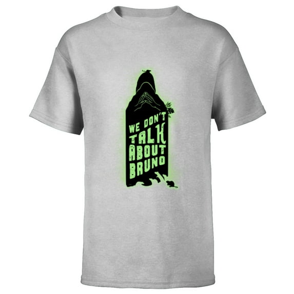 Disney Encanto We Don’t Talk About Bruno Silhouette - Short Sleeve T-Shirt for Kids - Customized-Athletic Heather