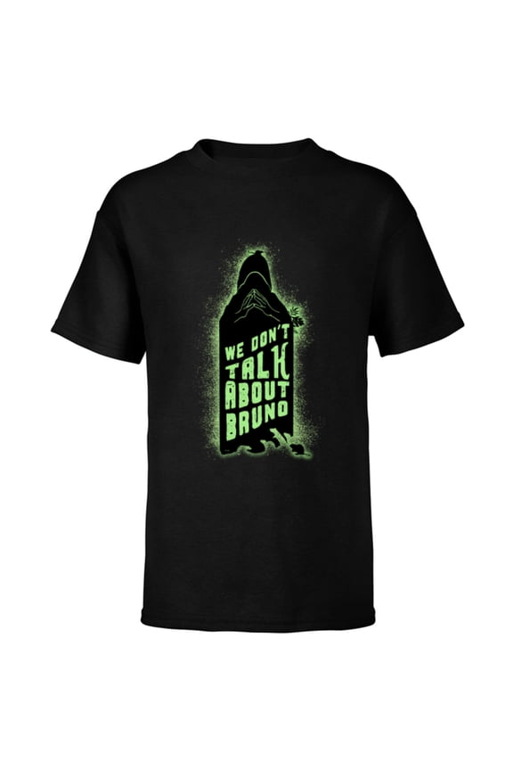 Encanto We Don’t Talk About Bruno Silhouette - Short Sleeve T-Shirt for Kids - Customized-Black