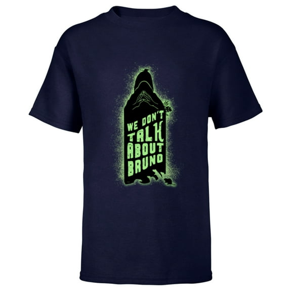 Disney Encanto We Don’t Talk About Bruno Silhouette - Short Sleeve T-Shirt for Kids - Customized-Navy