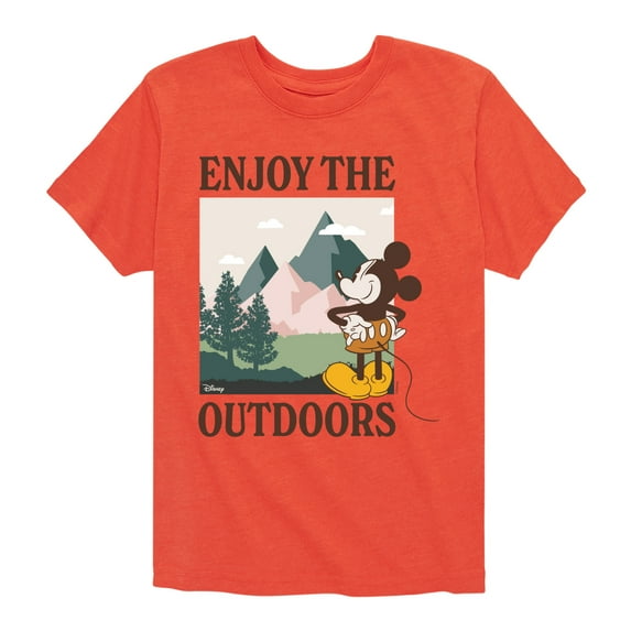Disney - Enjoy The Outdoors Mickey - Toddler & Youth Short Sleeve Graphic T-Shirt