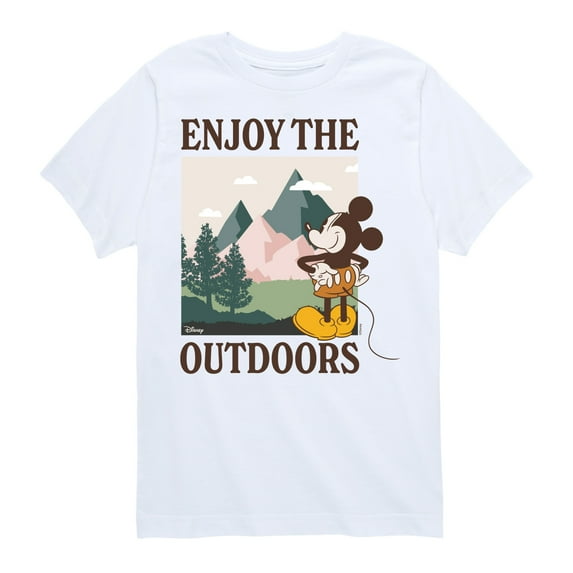 Disney - Enjoy The Outdoors Mickey - Toddler & Youth Short Sleeve Graphic T-Shirt