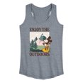 thumbnail image 1 of Disney - Enjoy The Outdoors Mickey - Women's Racerback Tank Top, 1 of 5