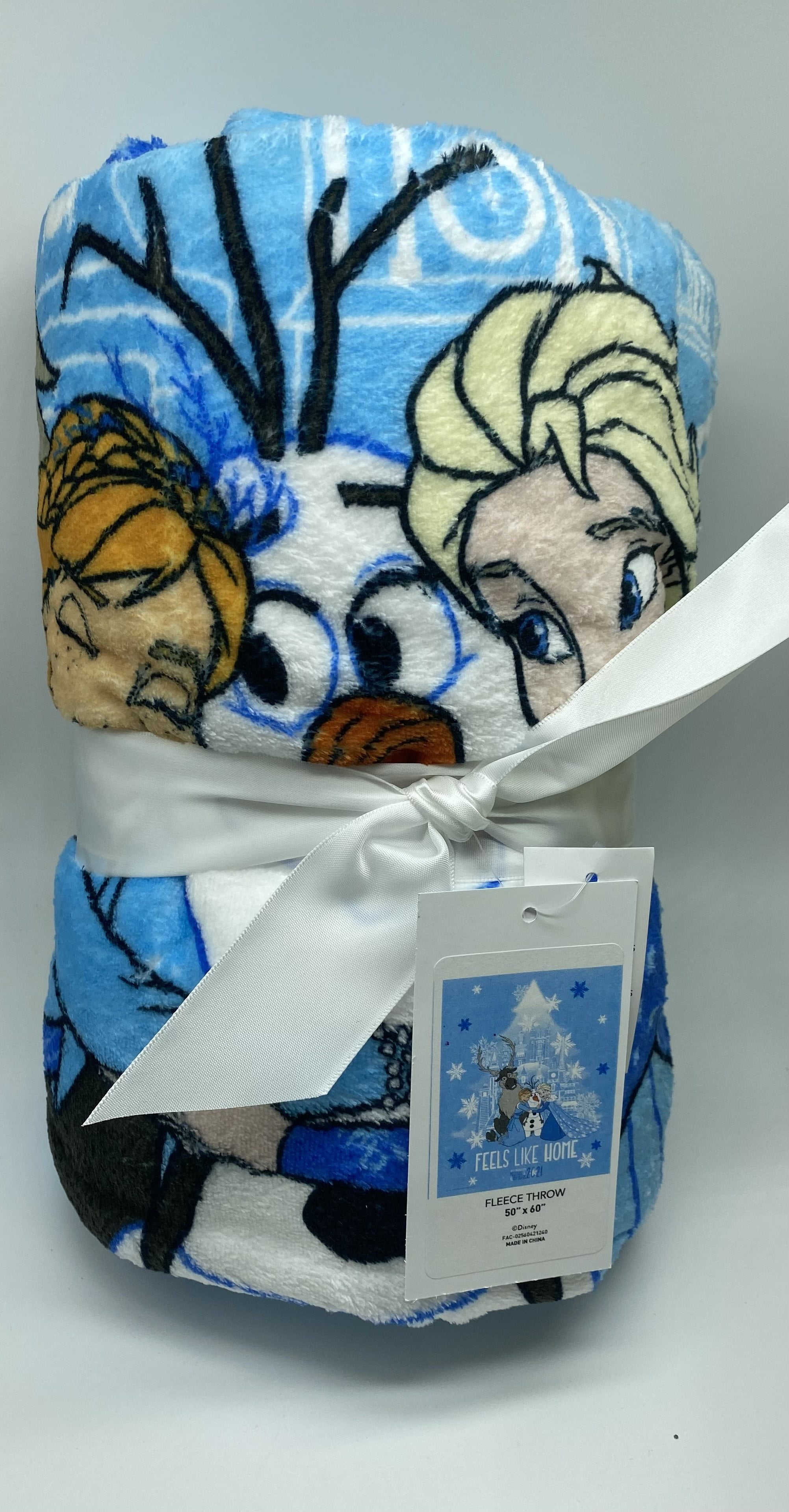 Disney Epcot Festival of Holidays 2021 Frozen Fleece Throw Feels Like