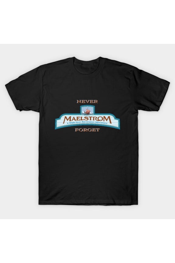 Disney Epcot Maelstrom Ride Norway Pavilion Never Forget Retro T-shirt