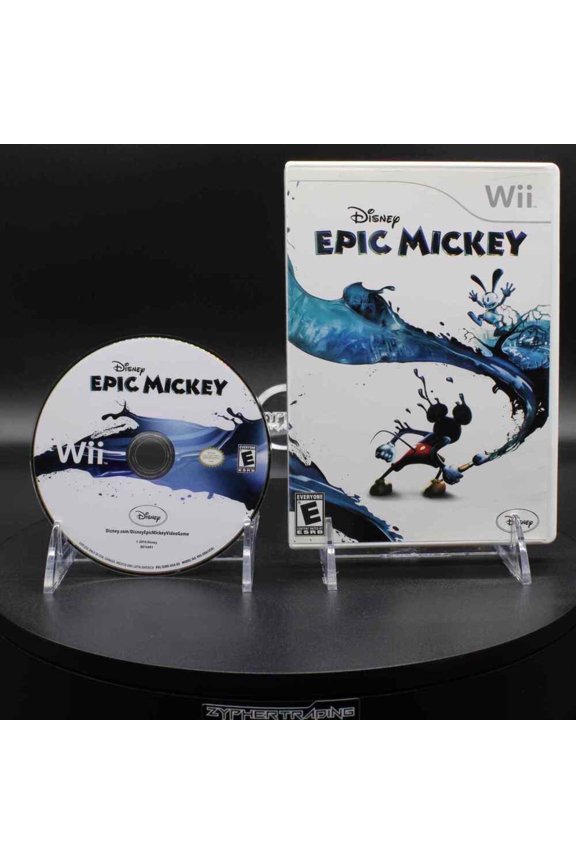Pre-Owned Disney Epic Mickey, Physical/Nintendo Wii, Nintendo Wii U, Parental Controls, Video Game
