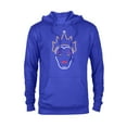 thumbnail image 1 of Disney Evil Queen Neon Face T-Shirt - Pullover Hoodie for Adults - Customized-Royal Heather, 1 of 5