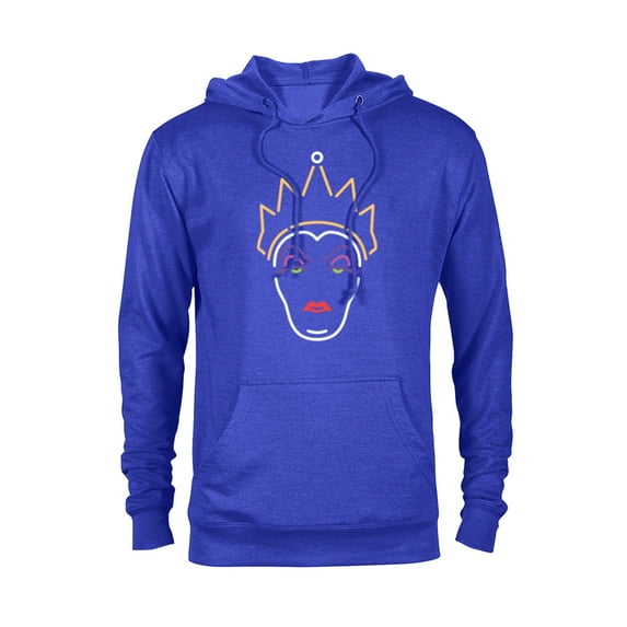 Disney Evil Queen Neon Face T-Shirt - Pullover Hoodie for Adults - Customized-Royal Heather
