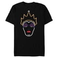 thumbnail image 1 of Disney Evil Queen Neon Face T-Shirt- Short Sleeve Blended T-Shirt for Adults - Customized-Black, 1 of 5