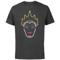 thumbnail image 1 of Disney Evil Queen Neon Face T-Shirt - Short Sleeve Cotton T-Shirt for Adults - Customized-Charcoal Heather, 1 of 5
