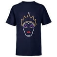 thumbnail image 1 of Disney Evil Queen Neon Face T-Shirt - Short Sleeve T-Shirt for Kids - Customized-Navy, 1 of 5