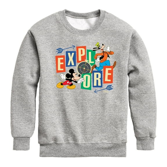 Disney - Explore - Toddler & Youth Crewneck Fleece Sweatshirt