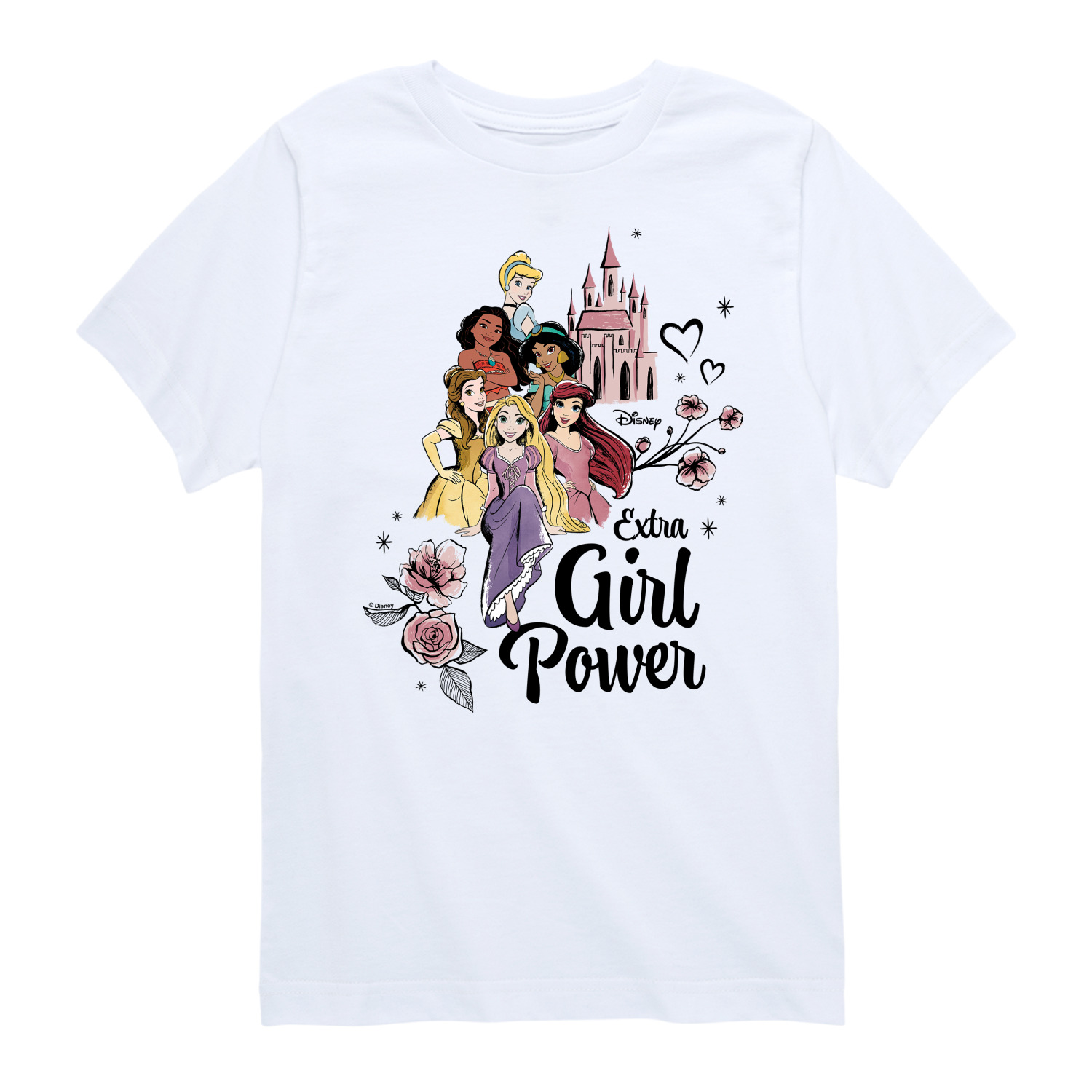 Disney - Extra Girl Power - Toddler & Youth Short Sleeve Graphic T ...