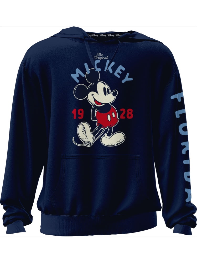 Disney Mickey Mouse Adult Florida Navy Hoodie