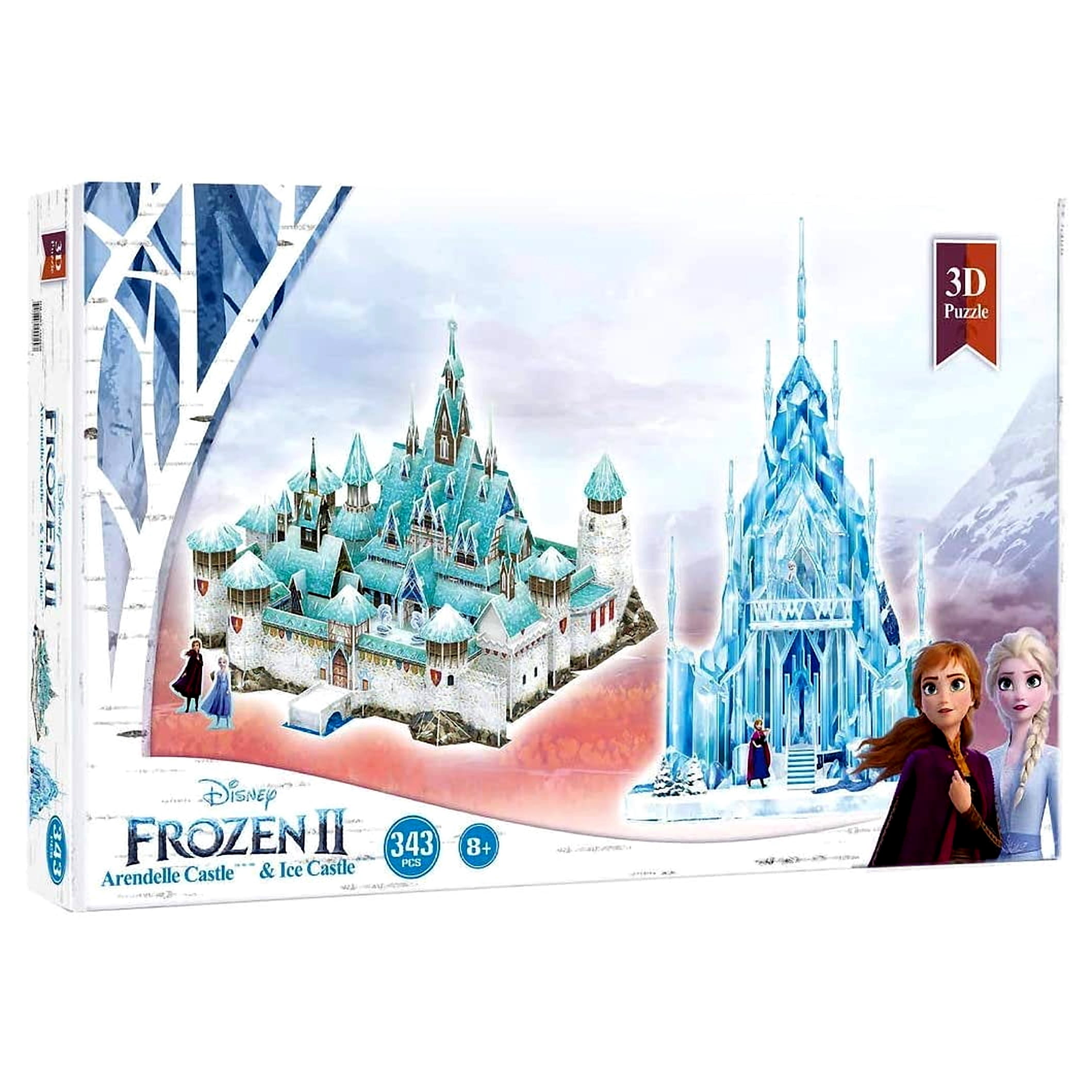 Frozen 2 3D Arendelle Ice Castle 343 Piece Puzzle Set - Walmart.com