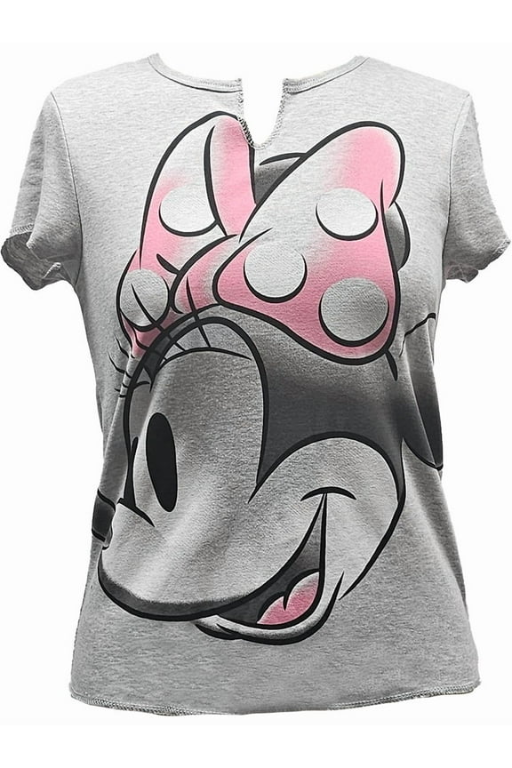 Minnie Mouse Junior V-Neck Tee, S-2XL (Women's)
