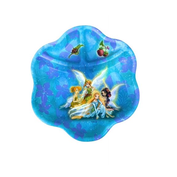 Disney Fairies Garden Children Plate Snack Tray