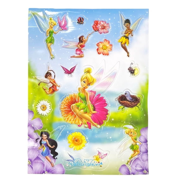 Disney Fairies Tinker Bell Silvermist & More Pixie Power Puffy Stickers - 15 Count