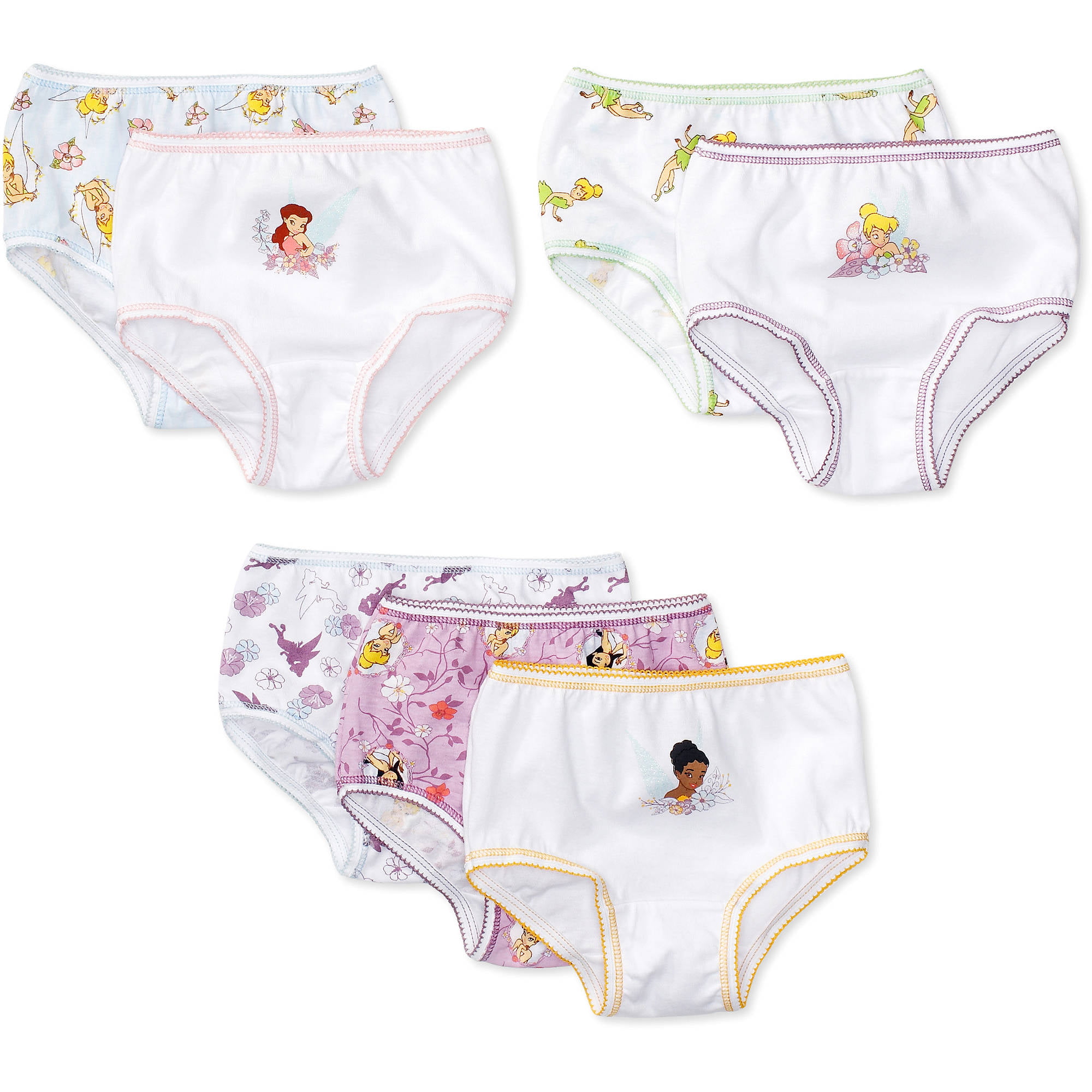 Disney Fairies Tinker Bell Underwear, 7-Pack (Toddler Girls)
