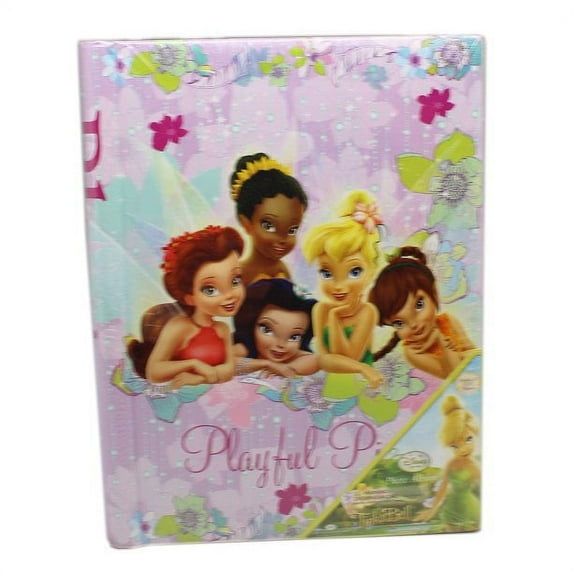 Disney Fairies Tinker Bell and Friend Lavender Floral Kids Photo Album, Holds 32 - 4" x 6"