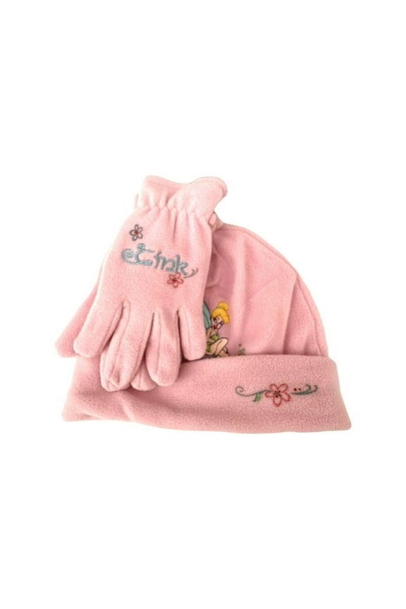 Fairy Tinker Bell 2 pcs Winter Fashion Beanie Hat and Gloves Set