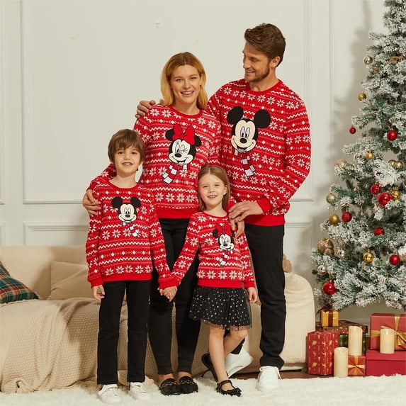 Disney Baby Girls Boys Fleece Coverall Mickey Mouse Family Christmas Matching Jumpsuit Outfits Gifts Newborn