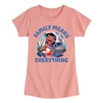 thumbnail image 1 of Lilo & Stitch - Family Means Everything - Youth Girls Fitted Short Sleeve T-Shirt, 1 of 4