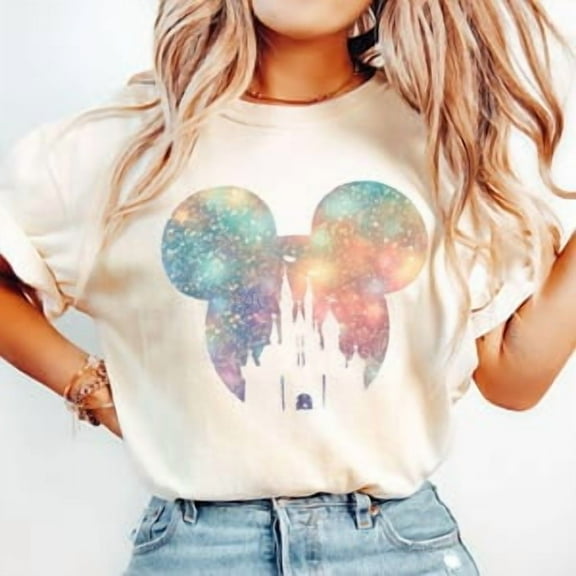 Disney Family Shirt, Disney Shirt for Women, Disney Ears Shirt, Disney Mickey Silhouette Shirt, Tshirt for Kids, Disney Glitter Minnie Shirt