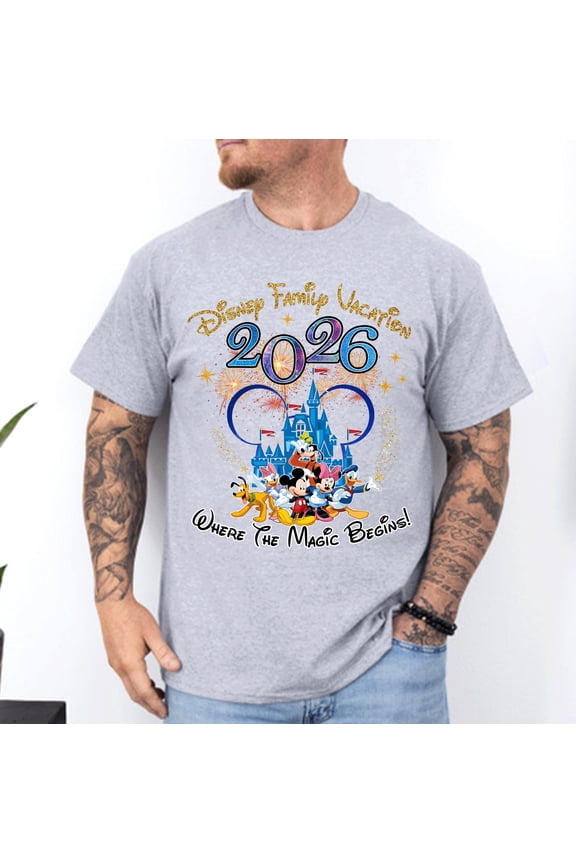 Disney Family Vacation 2026, Disney Family Trip, Disney Matching Shirts, Family Vacation Shirt, Disney Vacation Shirt, Personalized Tee D181