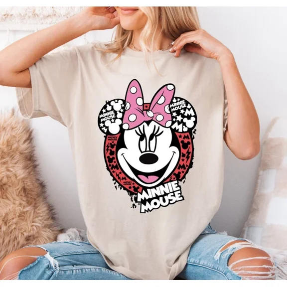 Disney Family Vacation Tee, Mickey and Minnie Shirt, Disneyland Trip 2025 Shirt ,Sand Color,Size M