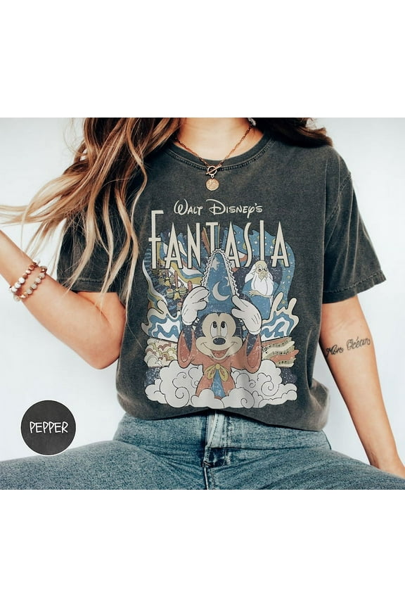 Fantasia Shirt - Retro Sorcerer Mickey Tee for Disneyworld Trips, Vintage Walt Disney Fantasy