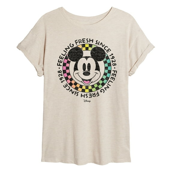 Disney - Feeling Fresh Checker - Women's Oversized T-Shirt